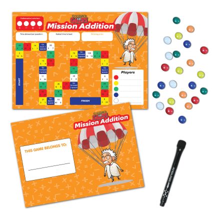 Professor Gauss™ Key Stage 2 Printed Magnet Game - Mission Addition