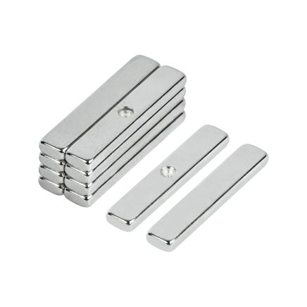 17 x 3 x 1.5mm N42 Neodymium Magnet - North Pole Dimpled