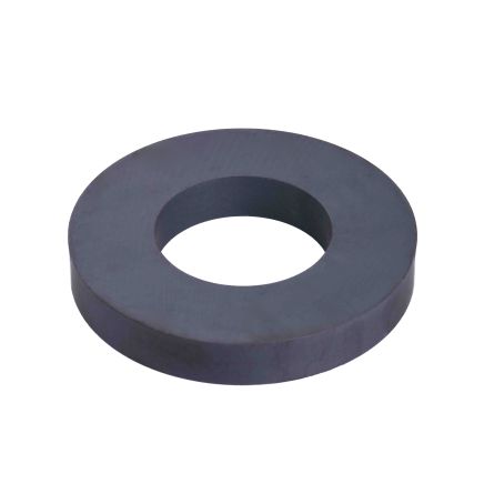 102mm O.D x 51mm I.D x 15mm thick Y30BH Ferrite Ring Magnet - 9kg Pull