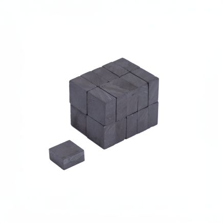 10 x 10 x 5mm thick Y10 Ferrite Magnet - 0.1kg Pull