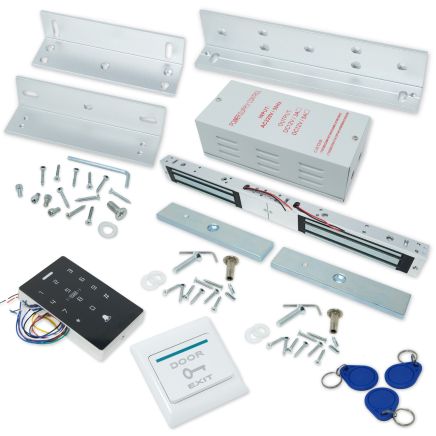 Full Access Control Door Entry Kit With 280kg Five-Wire Magnetic Door Lock & ZL Bracket