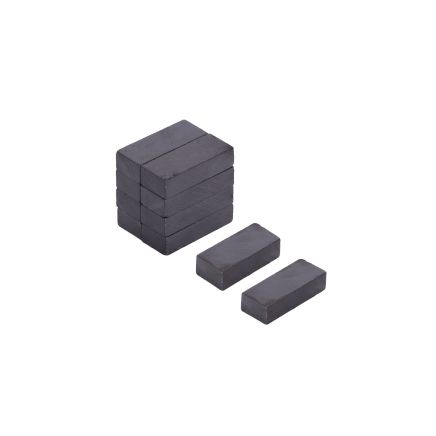 25 x 10 x 6mm thick Y30BH Ferrite Magnet - 0.8kg Pull