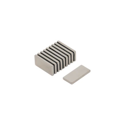 20 x 10 x 2mm thick N42 Neodymium Magnet - 2.1kg Pull