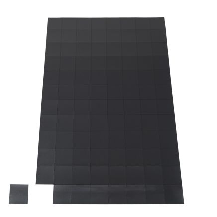 MagFlex® 25mm x 25mm Self-Adhesive Flexible Magnetic Squares - 96 per A4 Sheet