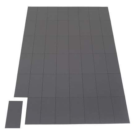 MagFlex® 50mm x 24mm Self-Adhesive Flexible Magnetic Rectangles - 48 per A4 Sheet