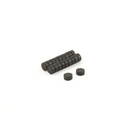 6mm dia x 3mm thick Y10 Ferrite Magnets - 0.063kg Pull