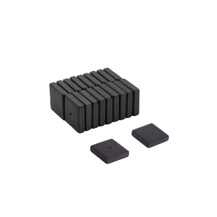19 x 19 x 5mm thick Y10 Ferrite Magnets - 0.43kg Pull