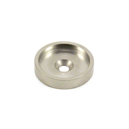 35mm dia Mild Steel Keeper Cup for Pot & Countersunk Magnets - Full Lip