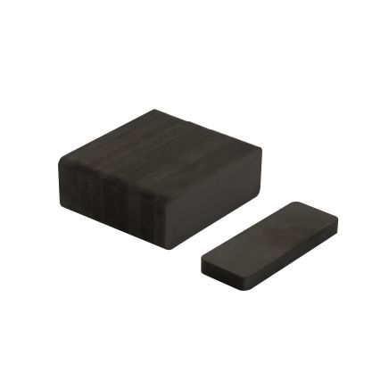 50 x 19 x 5mm thick Y30BH Ferrite Magnet - 1.5kg Pull